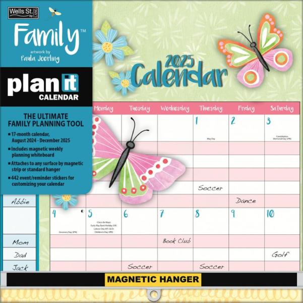 Office Product-  Family by Paula Joerling 2025 Plan It Wall Calendar, TURNER SPORTS Miami Dolphins - MSRP $1,985