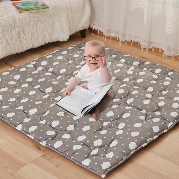 Baby Product - NapCure Thick Washable Soft Playpen Baby Mats, TRUMPETIC Fingerprint Christmas Lights Arts - MSRP $5,181