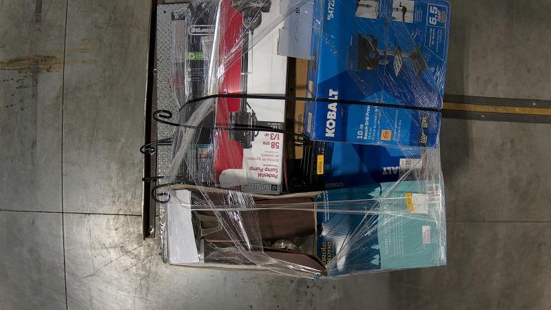 Holiday Living 7.5ft New Kensington Pine Pre-lit Tree, Kobalt 5-Speed Bench Drill Press, InSinkErator - MSRP $2,075