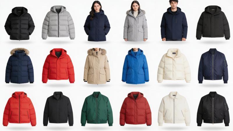 Bulk Lot of 50 Men's & Women's Winter Jackets