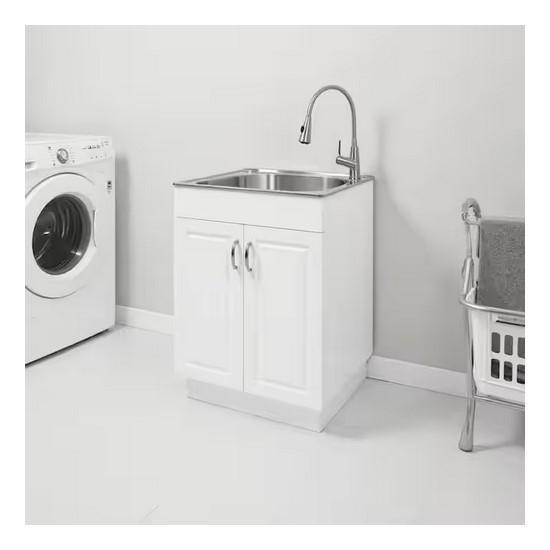 Kitchen & Bath - Glacier Bay Utility Sink, Glacier Bay Toilet, Mustee Laundry Tub - Est Retail $1,168 - 1 plt