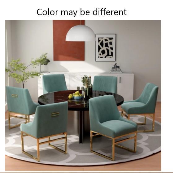 TRUCKLOAD - Furniture - Baudel Velvet Side Chair, Santo Power Recliner, Amelia-Lillie Dining Table - MSRP $46,064