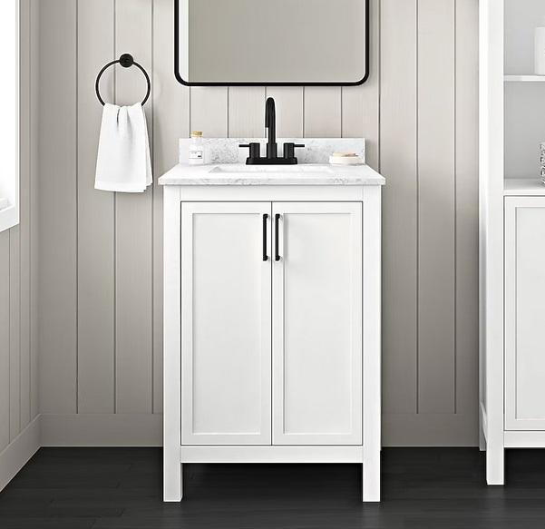 TRUCKLOAD - allen + roth Single Sink Vanity, Holiday Living Gingerbread Arch, Fireplace TV Stand - MSRP $50,631