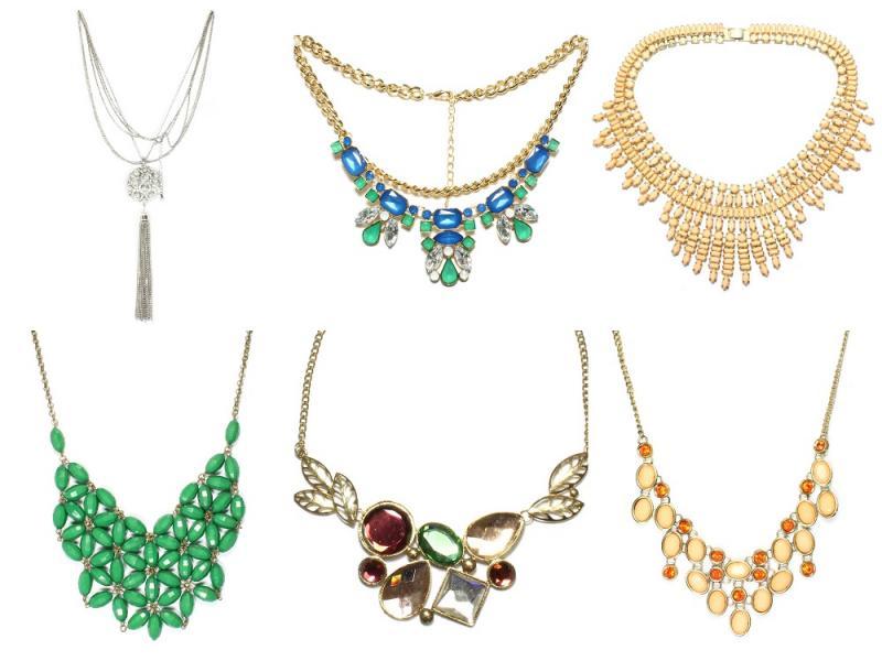 Great Mixed Women Wholesale Rhinestone Glass Alloy Necklaces Jewelries