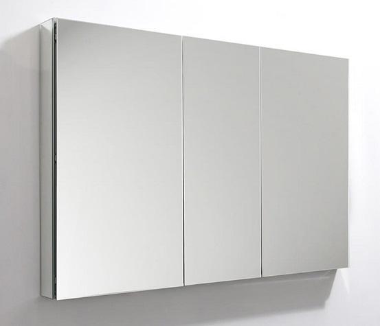 Senza 49" x 36" Frameless Triple Door Medicine Cabinet - MSRP $580