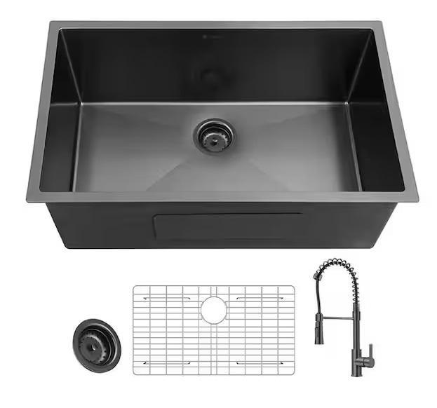 Plumbing - Glacier Bay 27in Kitchen Sink, HOMLUX, KeonJinn, AprilAire, HDX, FORIOUS, WALL DRAIN PRO - Est Retail $1,284