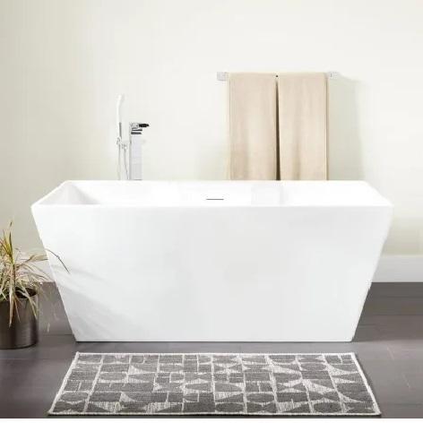 Signature Hardware SHHBFSR6731AWH Soaking Bathtub - MSRP $2,279