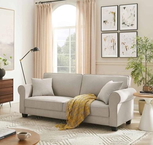 Furniture - Red Barrel Studio Reva MINIMORE Modern Sofa, COMFORTHOMI Soundproof Wood Wall Panels - MSRP $1,883