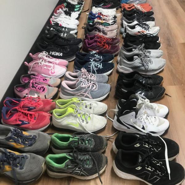 Lot 30 Pairs Of Top Brand Athletic Shoes (Hoka, Asics, On, and More)