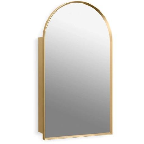 Kohler K-36540-BGL Framed Arched Single Door Medicine Cabinet - MSRP $549