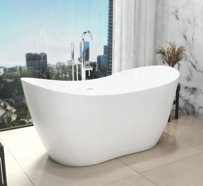 DreamLine BTNL2854XC00 - Soaking Tub, DreamLine D32472L-04 - Shower Doors Shower Stalls - MSRP $5,166