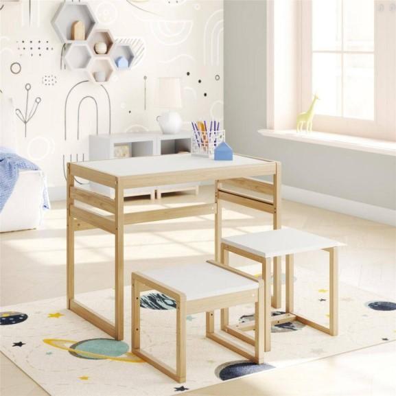 Furniture - Kids Activity Table Set, Nesting Side Tables, Murdock Montessori Floor Bed - MSRP $1,609