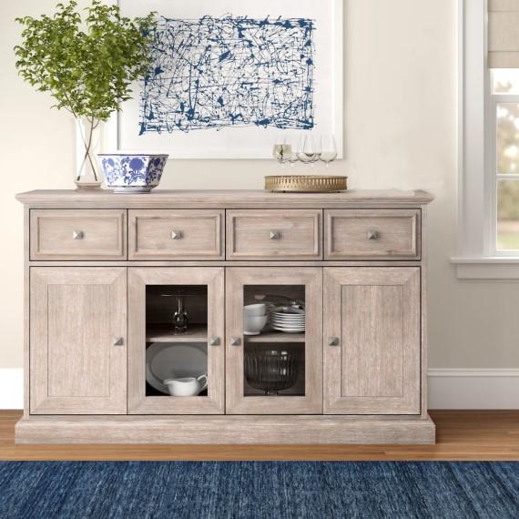 Truckload - Furniture - Thirsk Acacia Wood Sideboard, Melange Credenza, La Fete Patio Daybed - MSRP $63,303