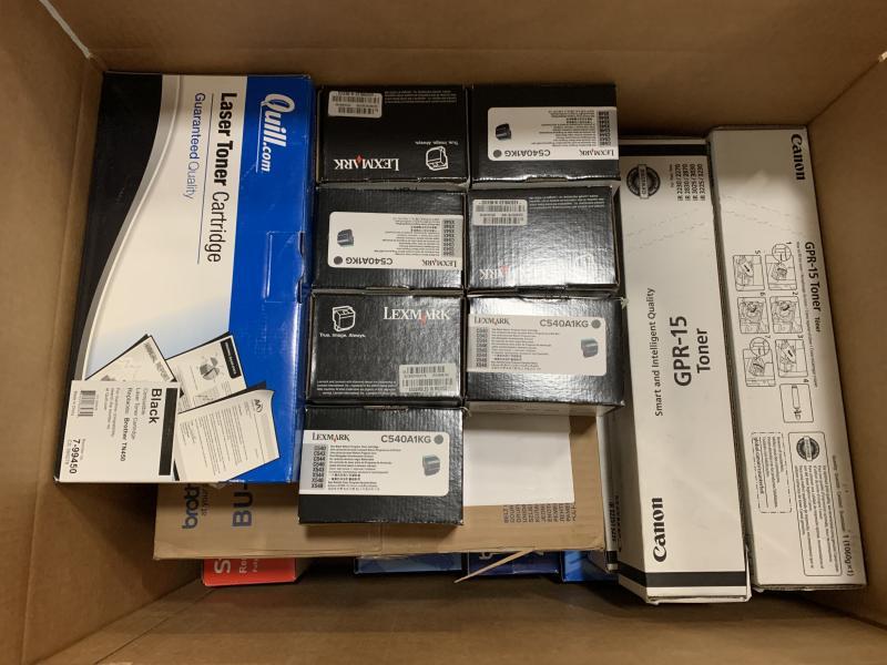 Printer Toner - Lexmark, Canon, Quill, Brother, DPS - MSRP $1,366