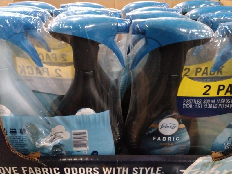 Grocery - Febreze Odor-Eliminating FABRIC Refresher, 27.0 fl oz - Ocean - MSRP $874