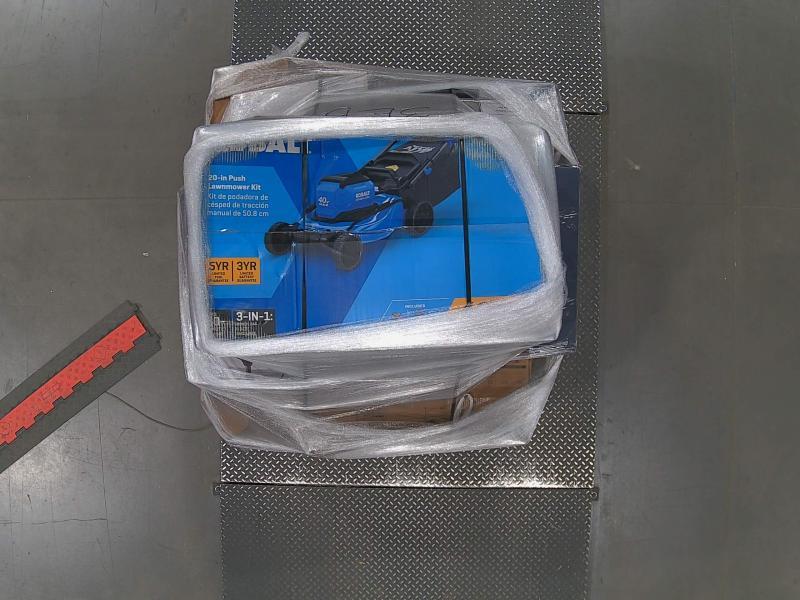 Kobalt 20in Push Lawnmower Kit, InSinkErator Badger Garbage Disposals, Harbor Breeze Notus 52" Ceiling Fan -MSRP $2,782