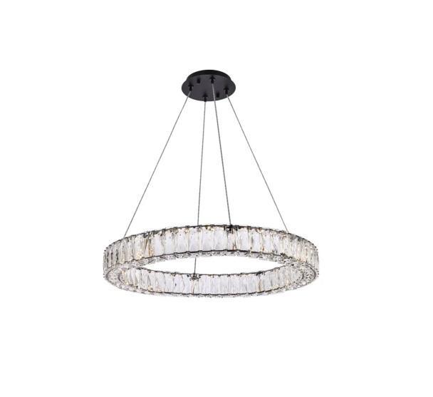 Elegant Lighting 3503D26BK - Chandeliers Indoor Lighting, Emtek 4403PCUS3NL - Handlesets Door Hardware - MSRP $9,003