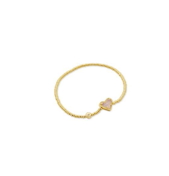 Jewelry - Kendra Scott Ari Heart Stretch Bracelet, Argento Vivo Gold-Plated Hoop Earrings, Ettika -Original MSRP $2,374