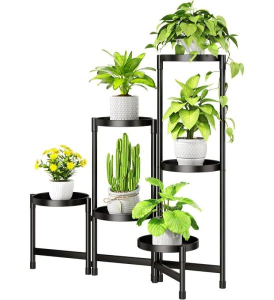 Home- Biciyarn Plant Stand Indoor Outdoor with Metal Tray, UMACVN Guitar Ornaments  - MSRP $35,582