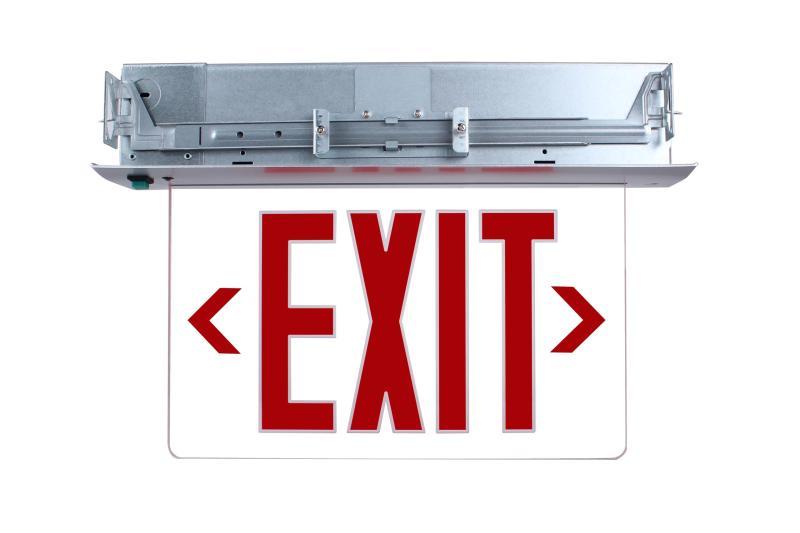 Office Product- Qllite LED Exit Sign, Covers & All Waxed Canvas Firewood Log Carrier - MSRP $13,142