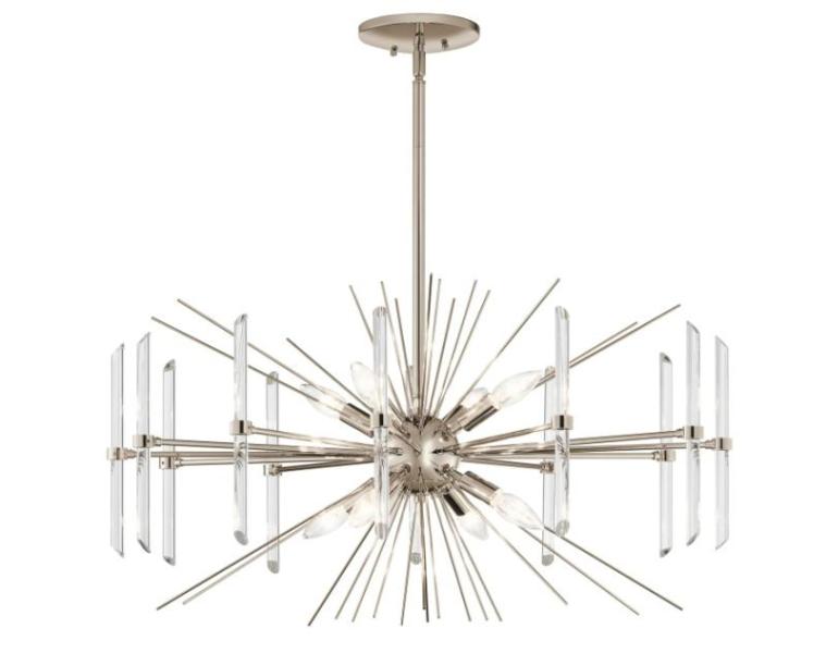 Kichler 44276PN - Chandeliers Indoor Lighting, Justice Design Group FAL-9782-25-DBRZ - Ceiling Fixtures In- MSRP $5,288