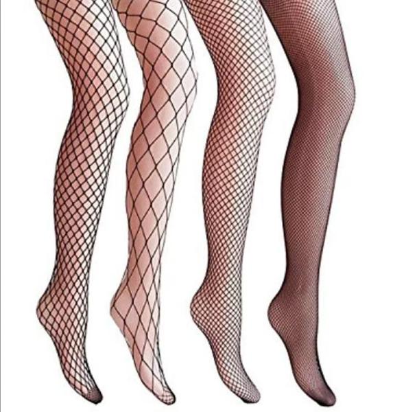 Women High Waist Tights Mesh Fishnet Stockings Thigh High Pantyhose
