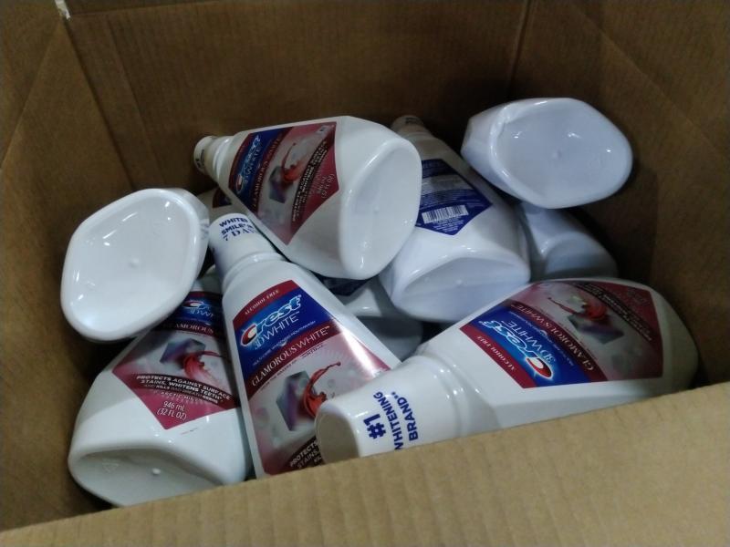 Health & Beauty - 3D Glamorous White Alcohol Free Whitening Mouthwash, Febreze Fabric Refresher - MSRP $1,522