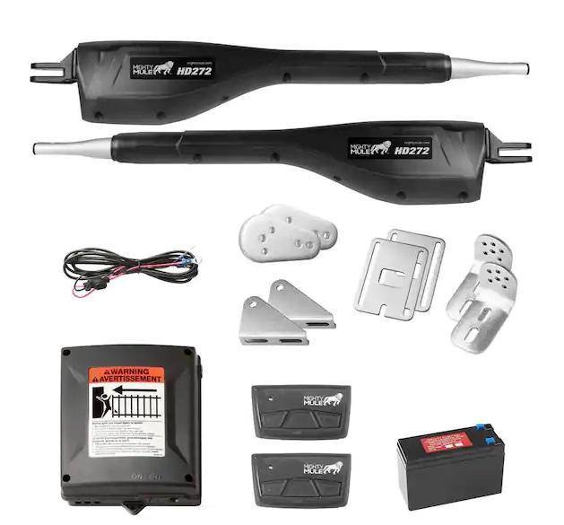 Doors & Windows - Mighty Mule Lighty Duty Dual Swing Automatic Gate Opener Kits & More - Est Retail $5,203
