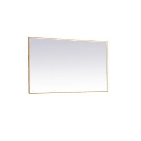 Elegant Lighting MRE63660BR Framed Bathroom Wall Mirror - MSRP $672