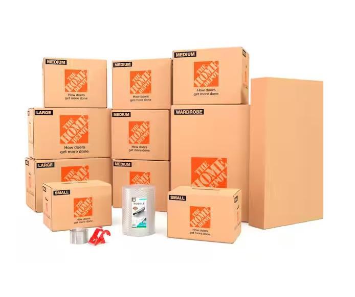 Pallet of The Home Depot College Moving Kits for 1 Bedroom/Single Dorm/Apartment - Est Retail $416
