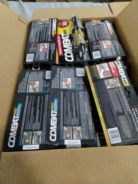 Package of Combat Max Syringe Roach Killing Gels & Max Ant Killer Syringes - MSRP $2,901