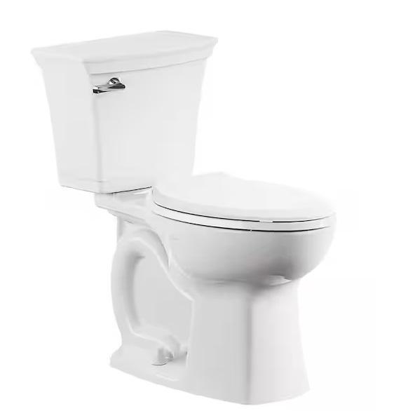 Kitchen & Bath - American Standard Rumson 2pc Elongated Toilet, Reliant 12in Rough-In 2pc Round Toilet -Est Retail $485