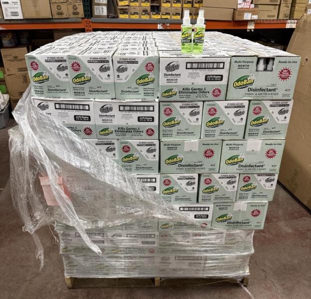 OdoBan Disinfectant Spray & Air Freshener - Eucalyptus - 4 Oz Each