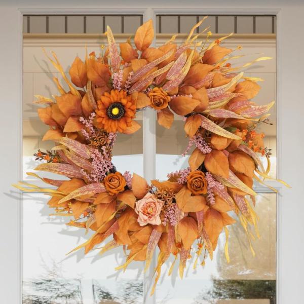 Home- Fall Wreaths for Front Door, Rosmax Artist Paint Brushes-Nylon Hair and 15 Different Sizes - MSRP $17,900