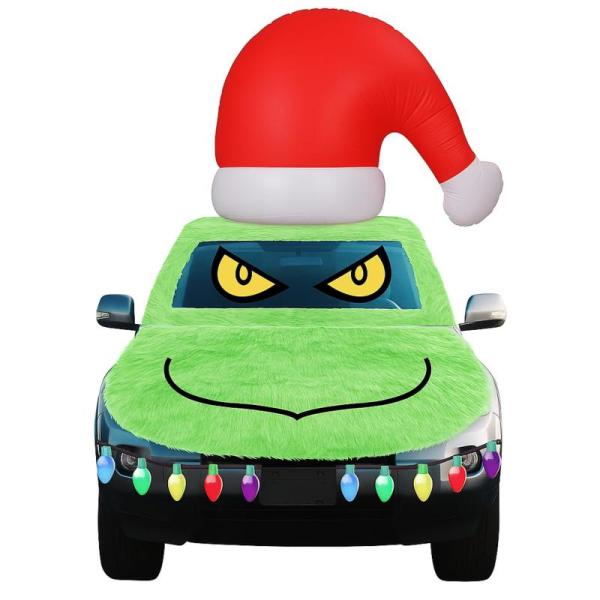 Home- Yookeer Christmas Golf Cart Decoration Kit, Blueweenly 4 Pcs Large Velvet Christmas Ornament - MSRP $5,878