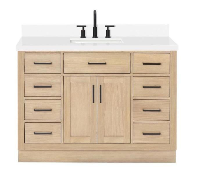 Ariel T049SWQRVOWOA - Vanity Sets Bathroom Storage, Elegant Lighting VF12540DW - Vanity Sets Bathroom  - MSRP $7,971