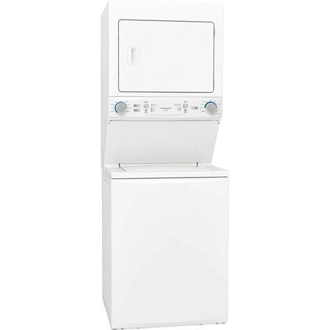 Salvage - Frigidaire FLCE752CAW Electric Washer/Dryer Laundry Center - MSRP $1,395