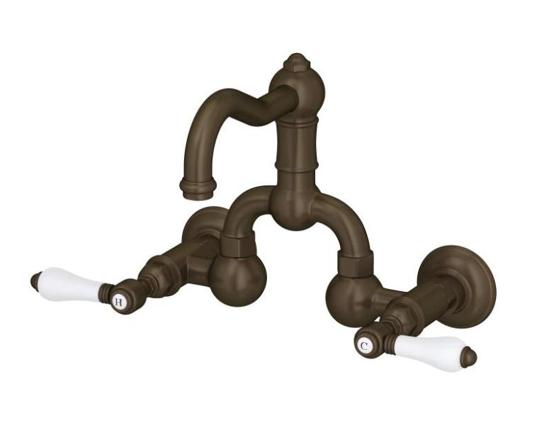 Rohl A1418LPTCB-2 Country Bath Wall Mounted Bathroom Faucet, Perrin and Rowe U.1633HT-ULB-2 - Water Dispen- MSRP $9,188