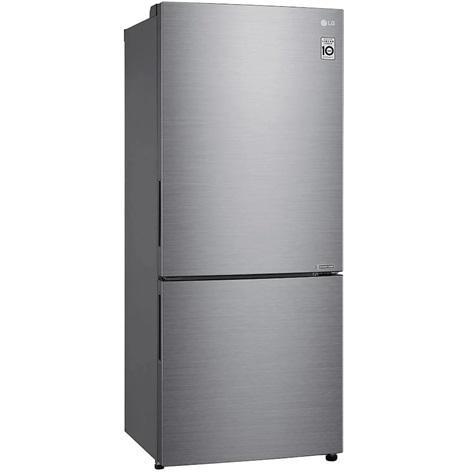 LG LBNC15251V 28" W 15 cu. ft. Counter Depth Bottom Freezer with Door Cooling, Platinum Silver - MSRP $1,195