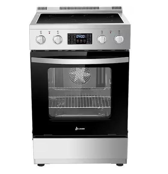 Appliances- LANBO 24" 4-Burner Range, Vissani Top Freezer Refrigerator, Defrost Chest Freezer -Est Retail $1,906- 2plts