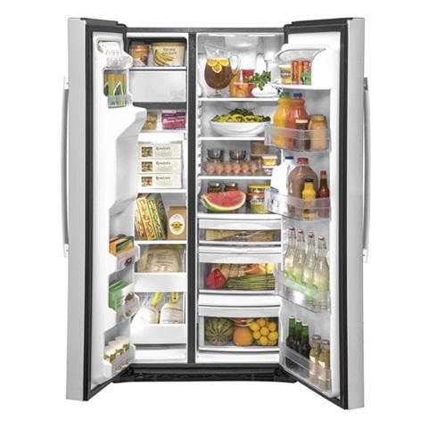 GE GZS22IYNFS 21.9-cu ft Counter-depth Side-by-Side Refrigerator with Ice Maker - MSRP $1,900