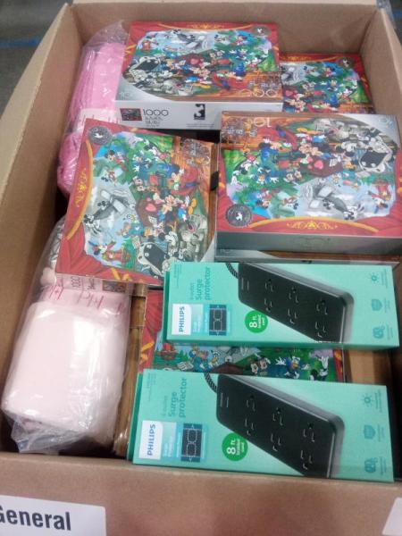 General Merchandise- Buffalo Games Jigsaw Puzzle, Philips Adapt 6-Outlet Surge Protector - MSRP $228