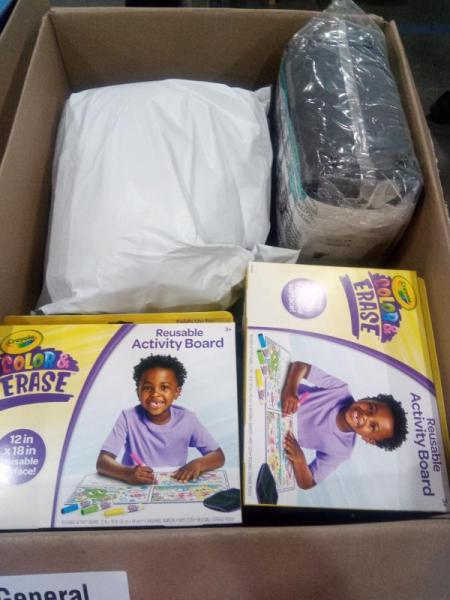 General Merchandise- Schylling Lava Lamp, Crayola Color and Erase Reusable Activity Board - MSRP $518