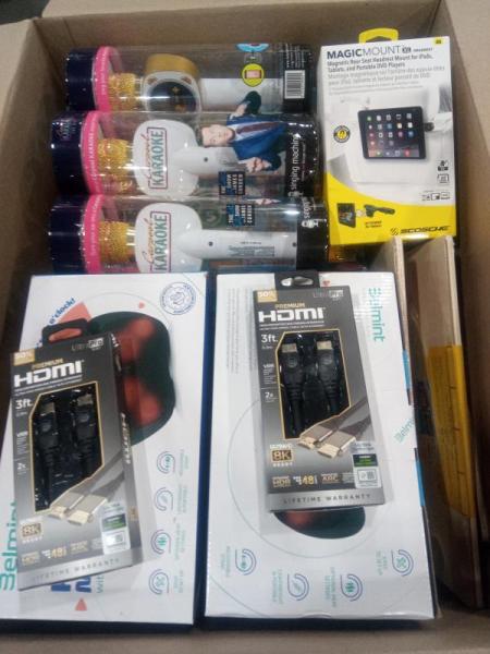 General Merchandise- Singing Machine, Belmint Shiatsu Pillow Massager, Rowenta Garment Steamer, HoMedics Spa- MSRP $755