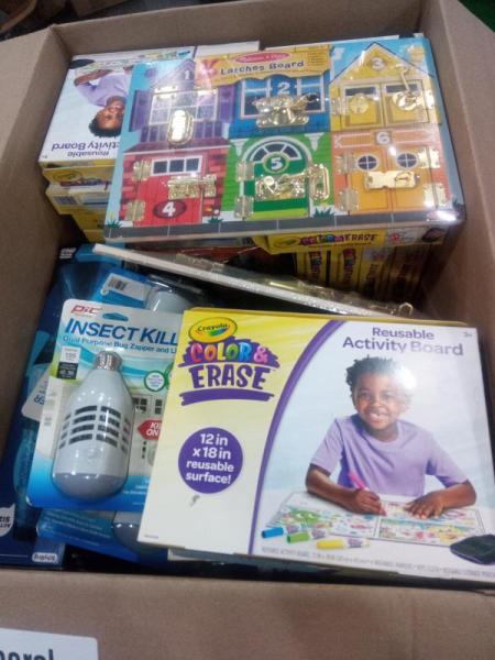 General Merchandise- Crayola Art Supplies, Schylling Lava Lamp, Melissa & Doug Activity Board - MSRP $528