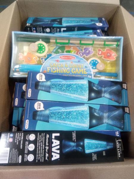 General Merchandise- Schylling Lava Lamp, Hello Kitty Bed in Bag, Belmint Shiatsu Pillow  - MSRP $425