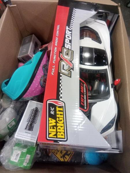 General Merchandise- Young Jedi Pillow, New Bright Sport Car, Conair InfinitiPRO Round Brush- MSRP $391