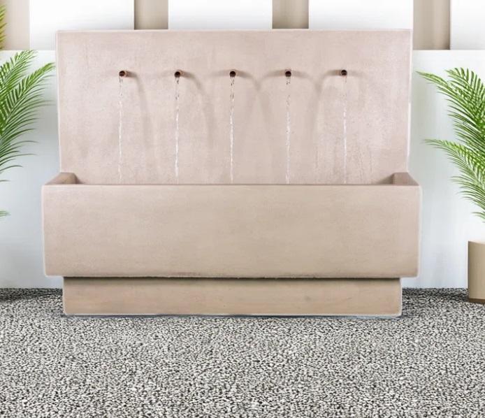 Truckload - Housewares - Penta Wall Fountains, Rectangle Vittorina Area Rug, 4-Person Outdoor Seating - MSRP $43,475