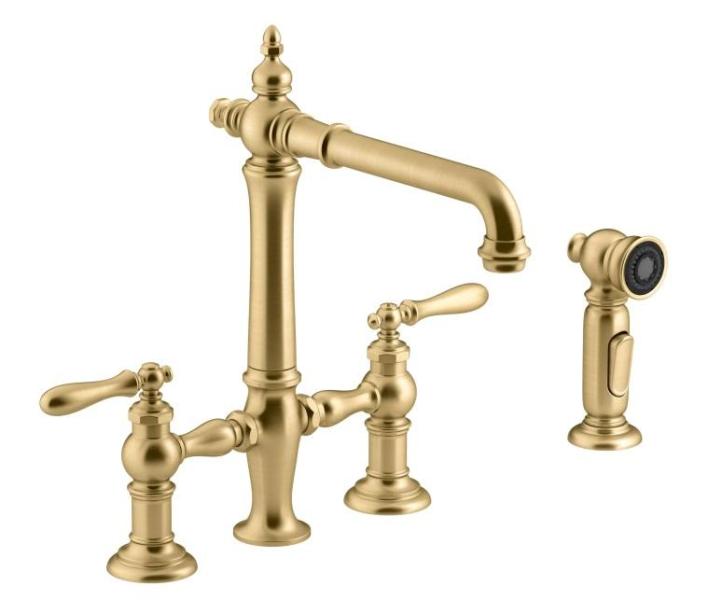 Kohler K-76519-4-2MB - Kitchen Faucet, 80092-GL - Retrofit Shower - MSRP $9,004