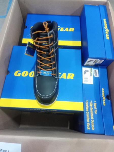 General Merchandise- Goodyear Men's Work Boots,  Goodyear Men's  Shoe Sneakers - MSRP $279